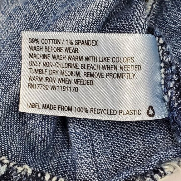 VTG Genuine Kids By OshKosh Girls 4T Denim Jean Jacket Southwestern Ruffle Hem - Picture 9 of 12